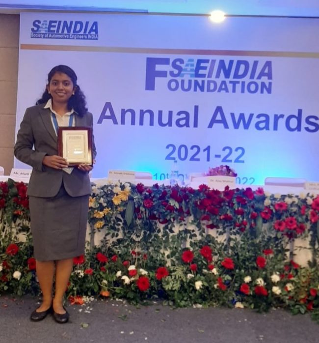Kalpana Chawla award 2022 winner Niveditha 2022 passout(1)