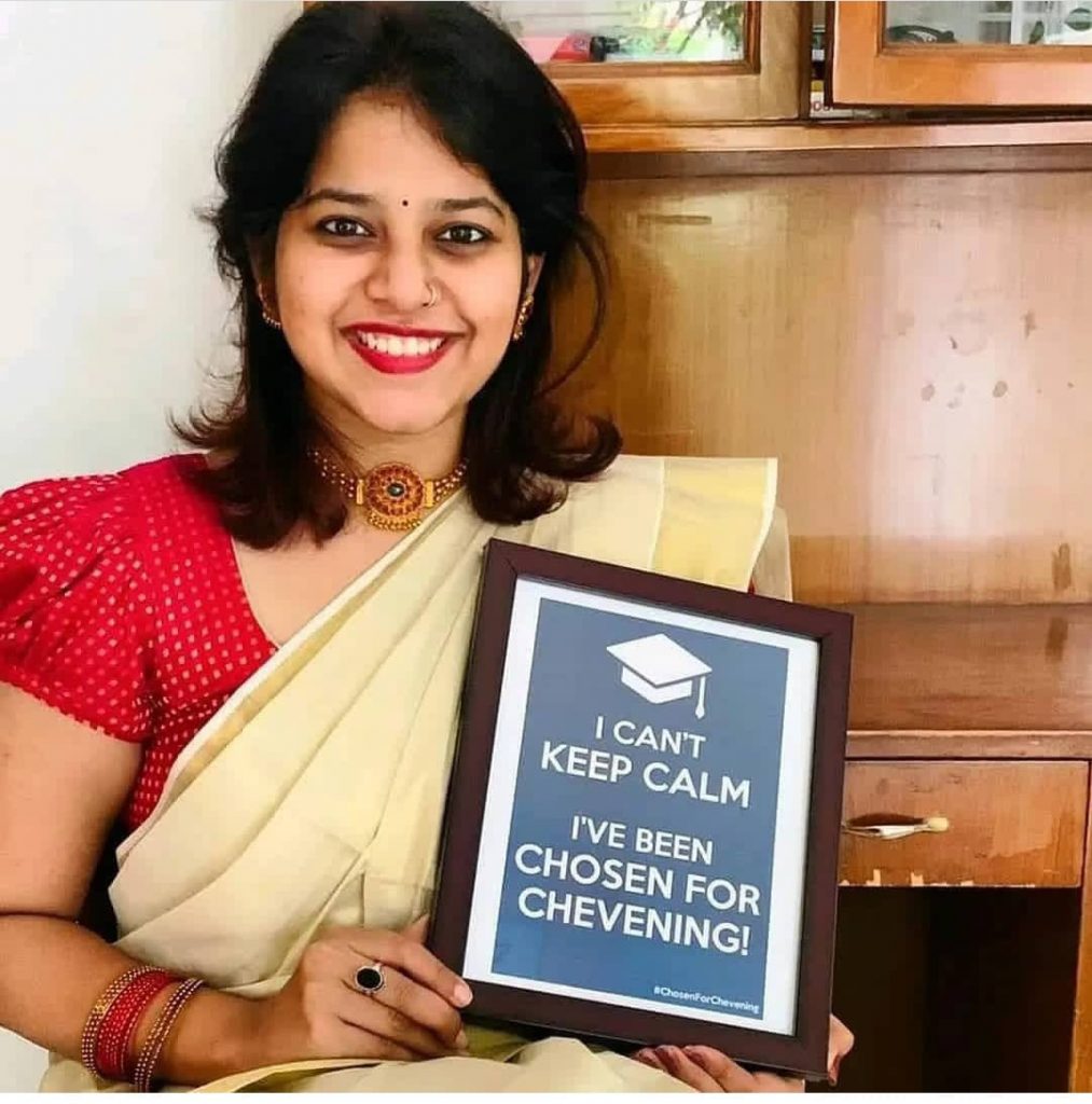 ARYA MURALI, 2017 ECE alumna has secured Chevening Scholarship