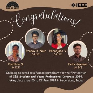 Selected as Funded participants for IES Student and Young Professional Congress 2024